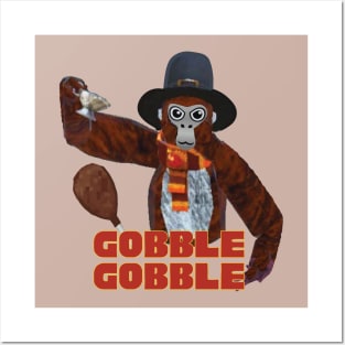 Gorilla Tag Thanksgiving Monke VR Gamer Posters and Art